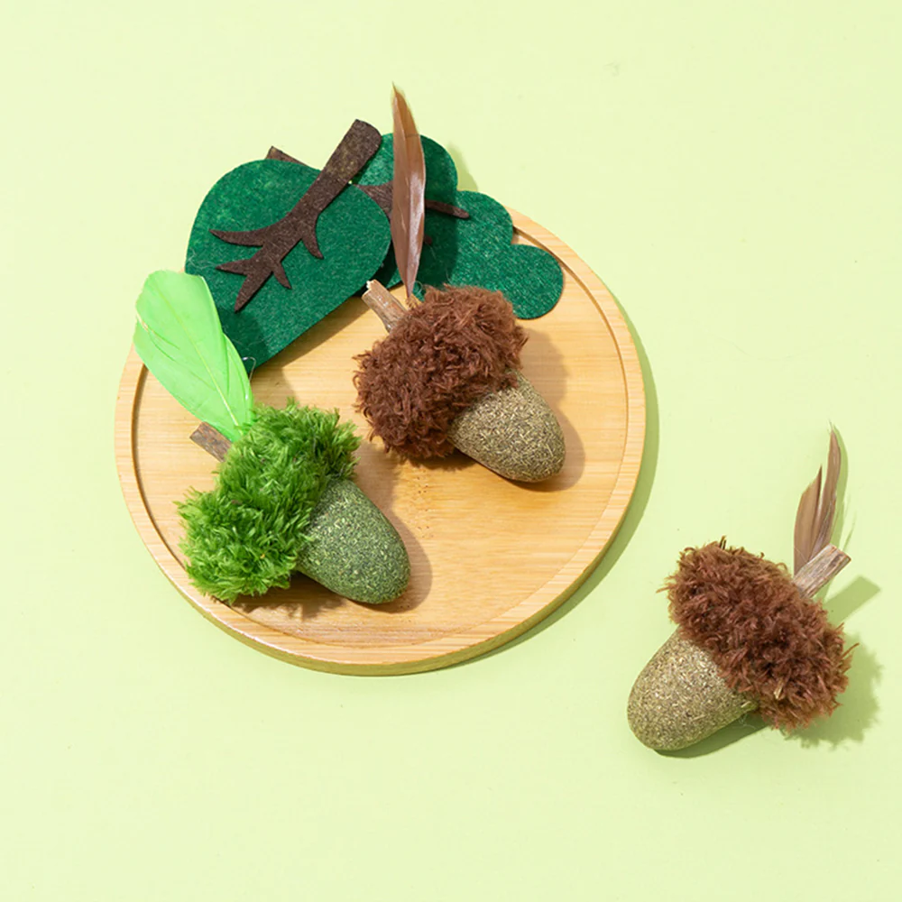 Acorn Catnip Cat Molar Stick Toy - Image 7