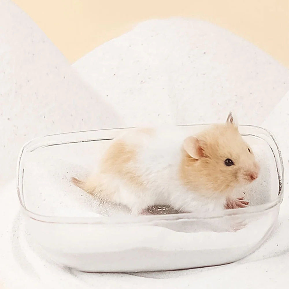 Acrylic Small Pet Dust Bath Container – Large Size for Hamsters, Chinchillas & More - Image 3
