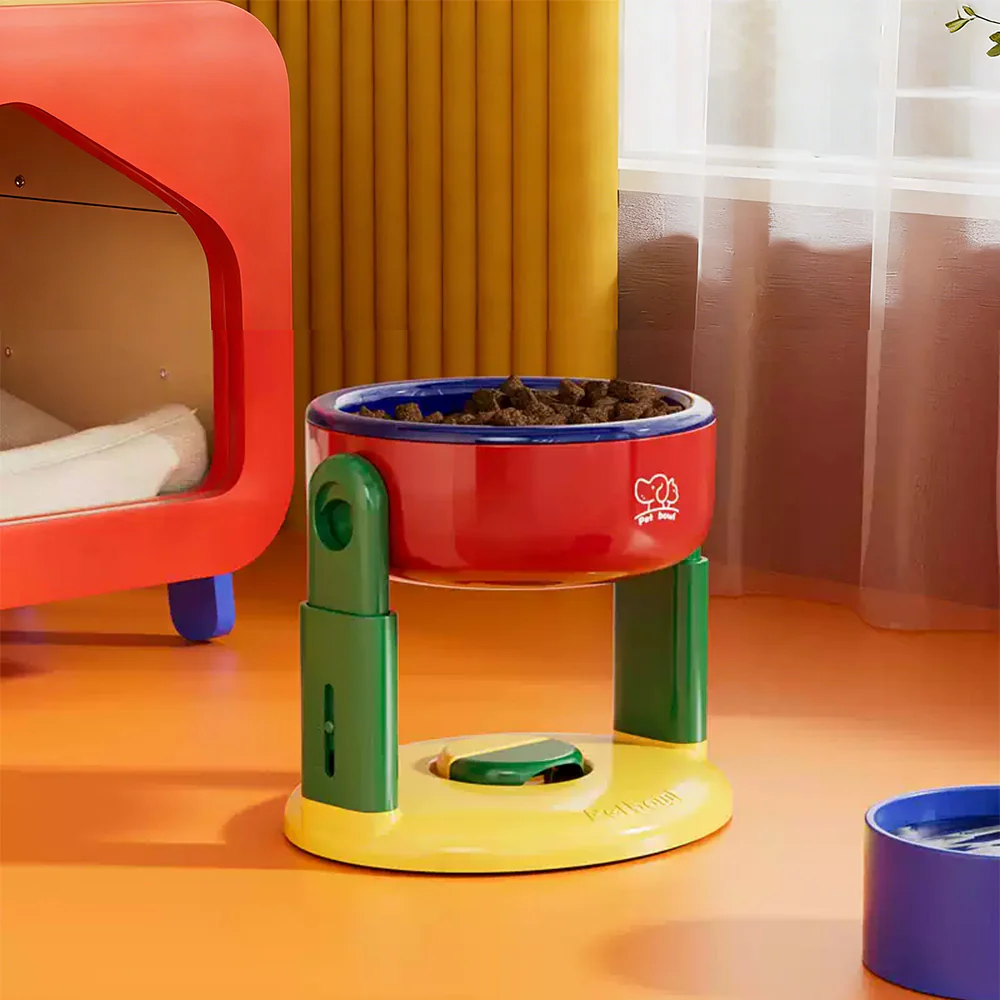 Adjustable Elevated Pet Bowl with Suction Base – 3 Height Levels - Image 14