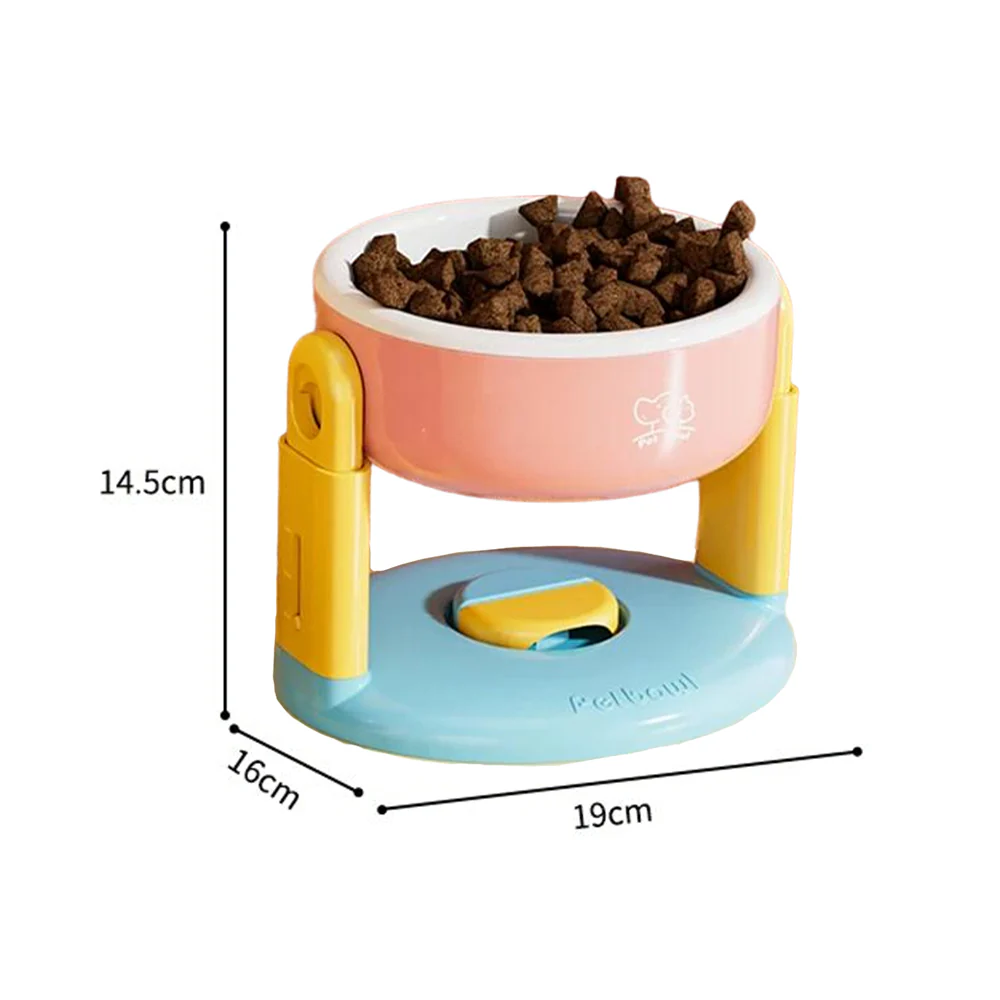 Adjustable Elevated Pet Bowl with Suction Base – 3 Height Levels - Image 2