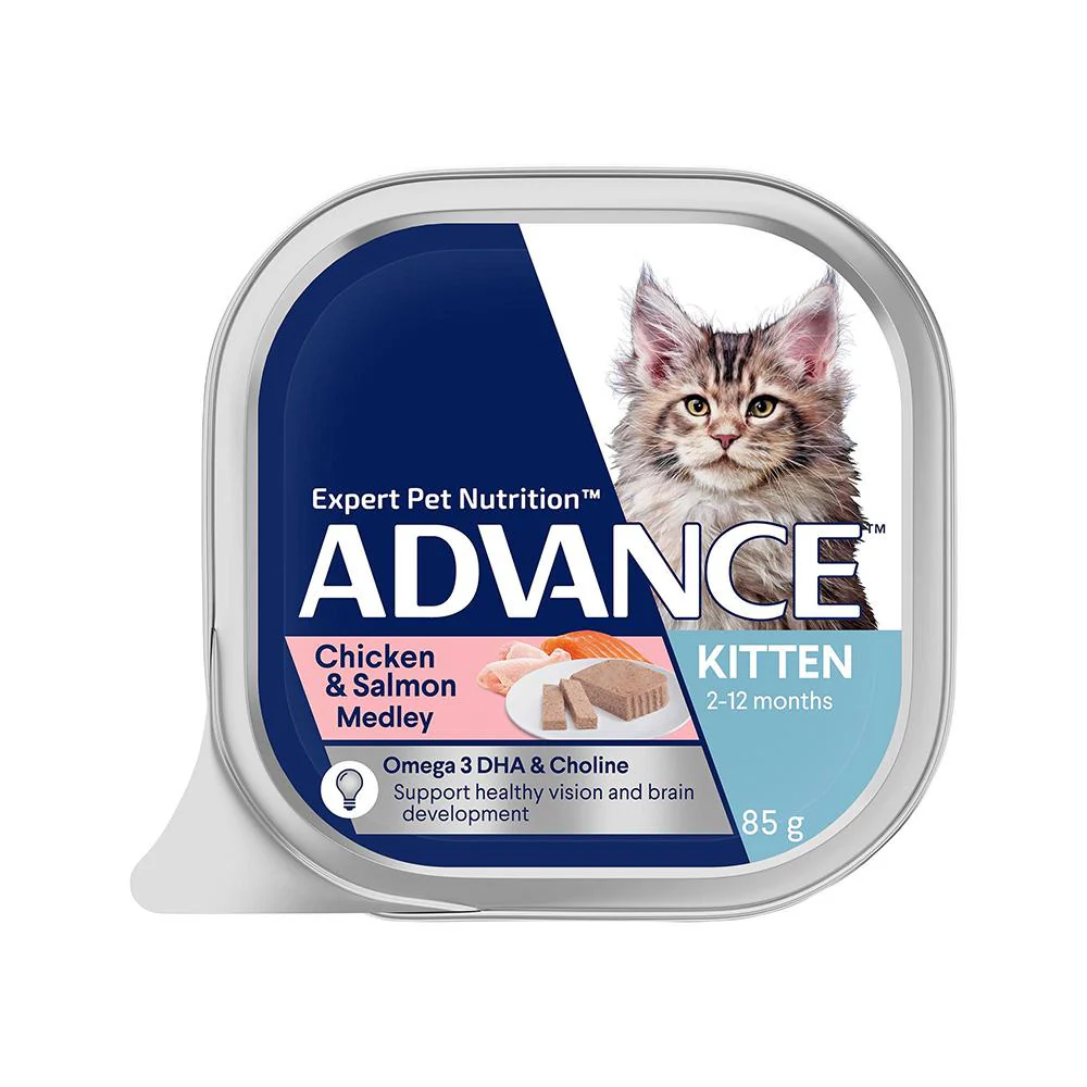 ADVANCE Chicken and Salmon Cat Food for Kittens 7x85g - Image 4