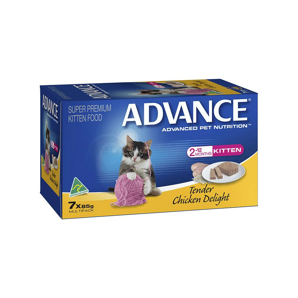 ADVANCE Tender Chicken Cat Food for Kittens 7x85g - Image 5