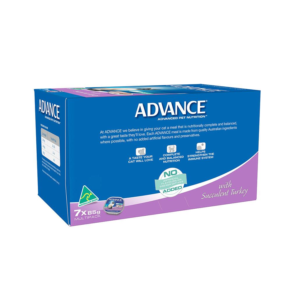 ADVANCE Succulent Turkey Cat Food for Adult Cats 7x85g - Image 6