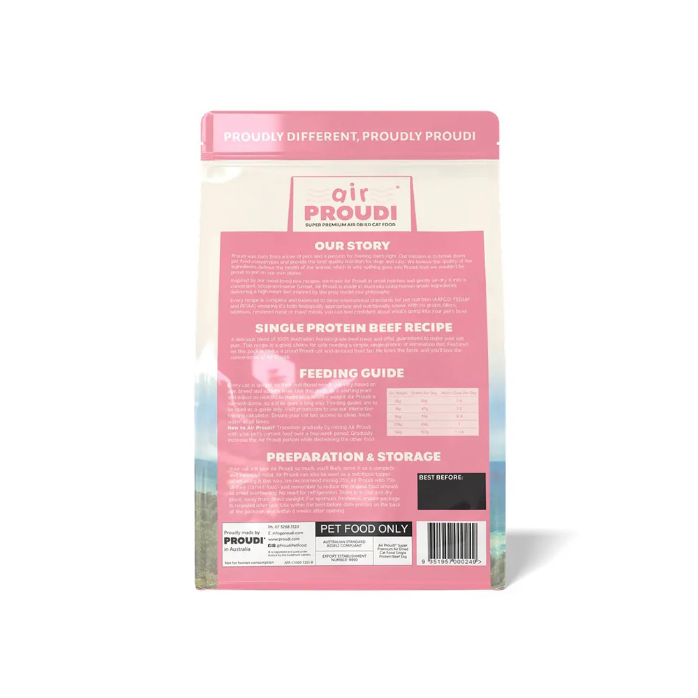 AIR PROUDI Premium Beef Air Dried Cat Food - Image 4