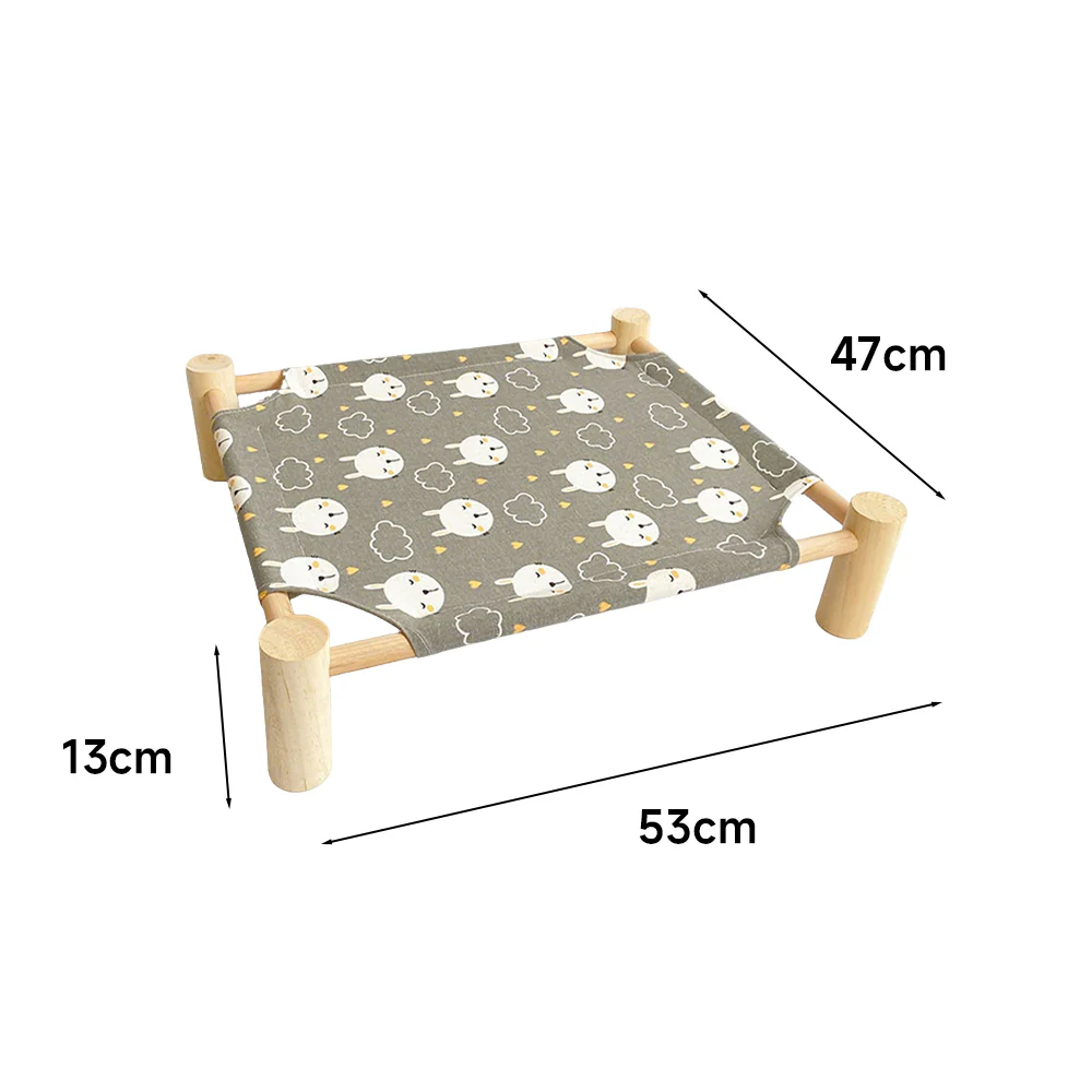 All-Season Comfortable Wooden Pet Bed - Image 2