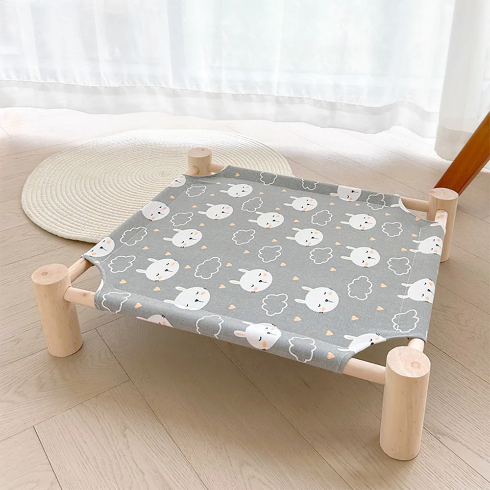 All-Season Comfortable Wooden Pet Bed - Image 4