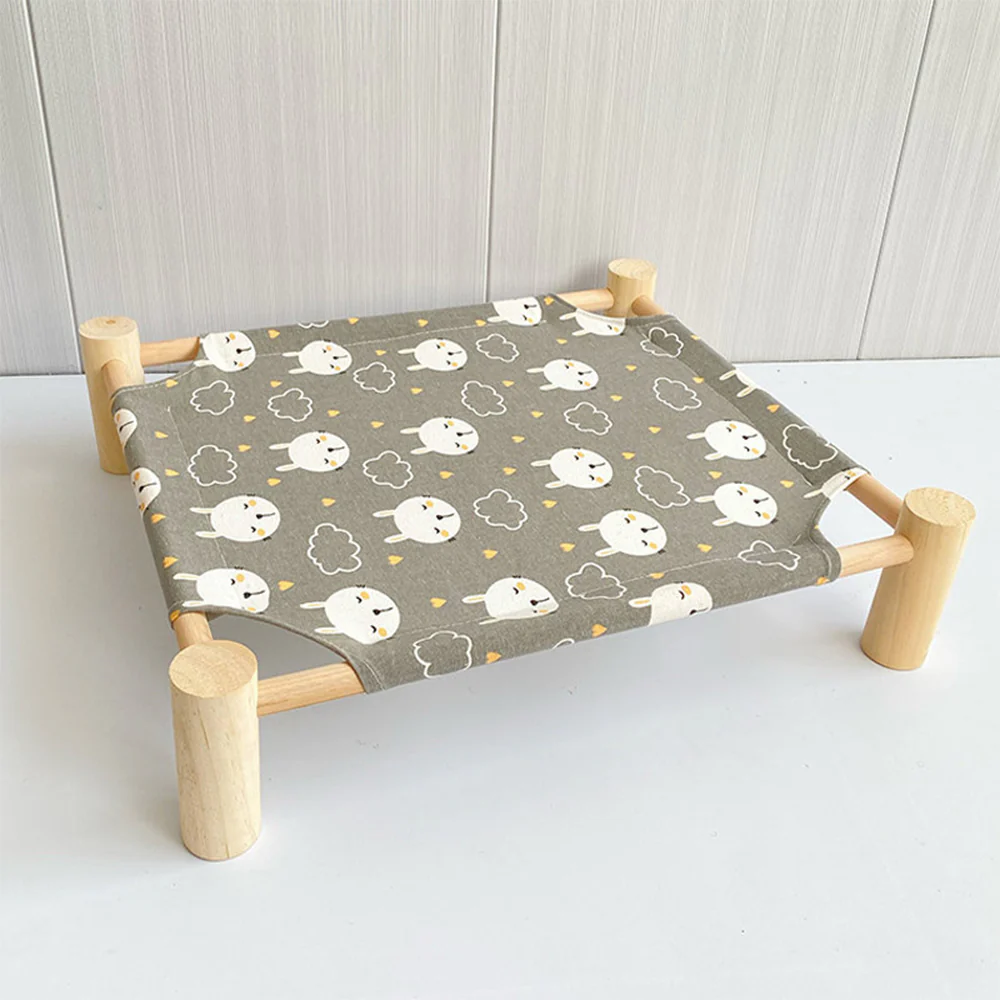 All-Season Comfortable Wooden Pet Bed - Image 5