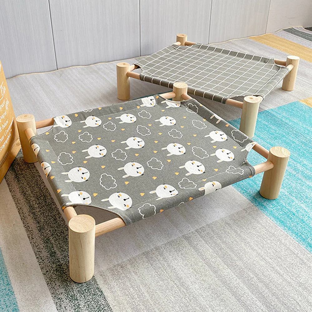 All-Season Comfortable Wooden Pet Bed - Image 6