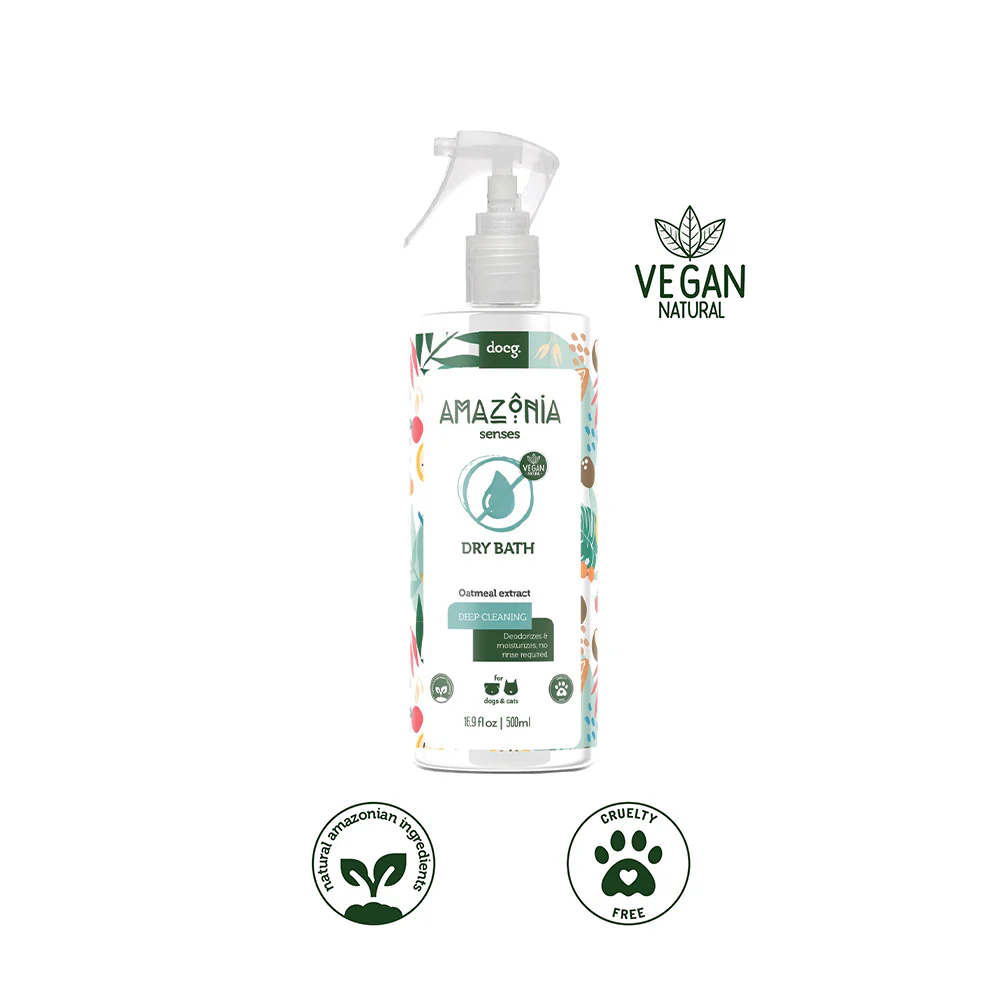 AMAZONIA Senses Dry Bath (Waterless) Shampoo For Cats & Dogs 500ml - Image 2