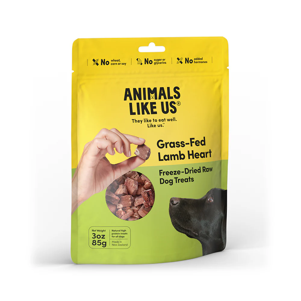 ANIMALS LIKE US Grass Fed Lamb Heart Freeze Dried Raw Dog Treats 85g - Image 3
