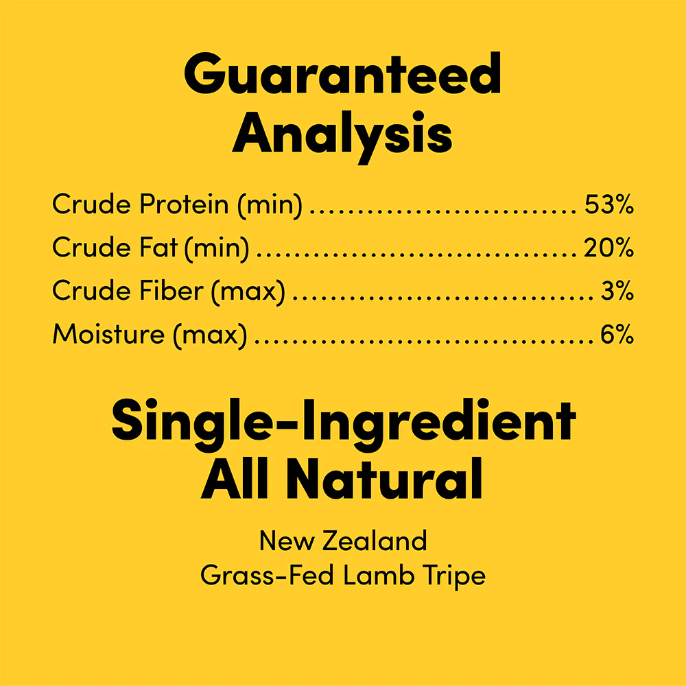 ANIMALS LIKE US Grass Fed Lamb Tripe Freeze Dried Raw Dog Treats 60g - Image 4