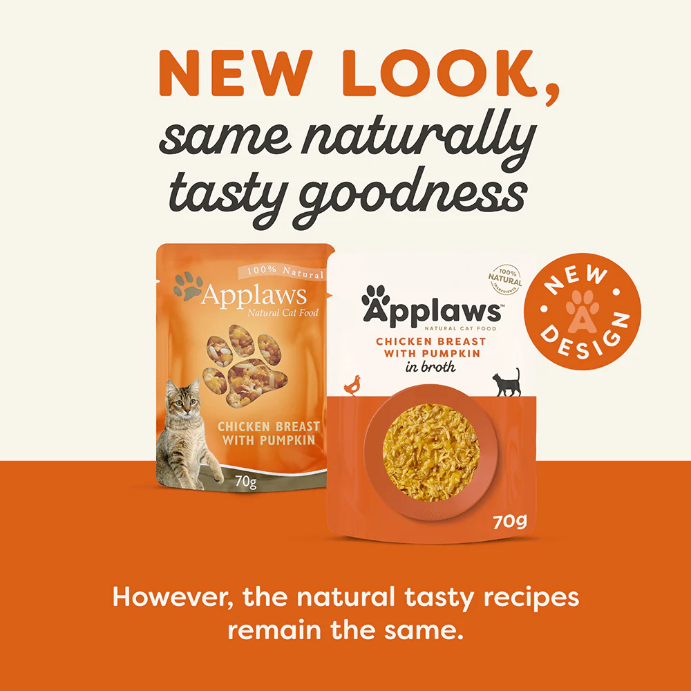 APPLAWS Chicken Breast with Pumpkin Wet Cat Food Pouch - Image 3