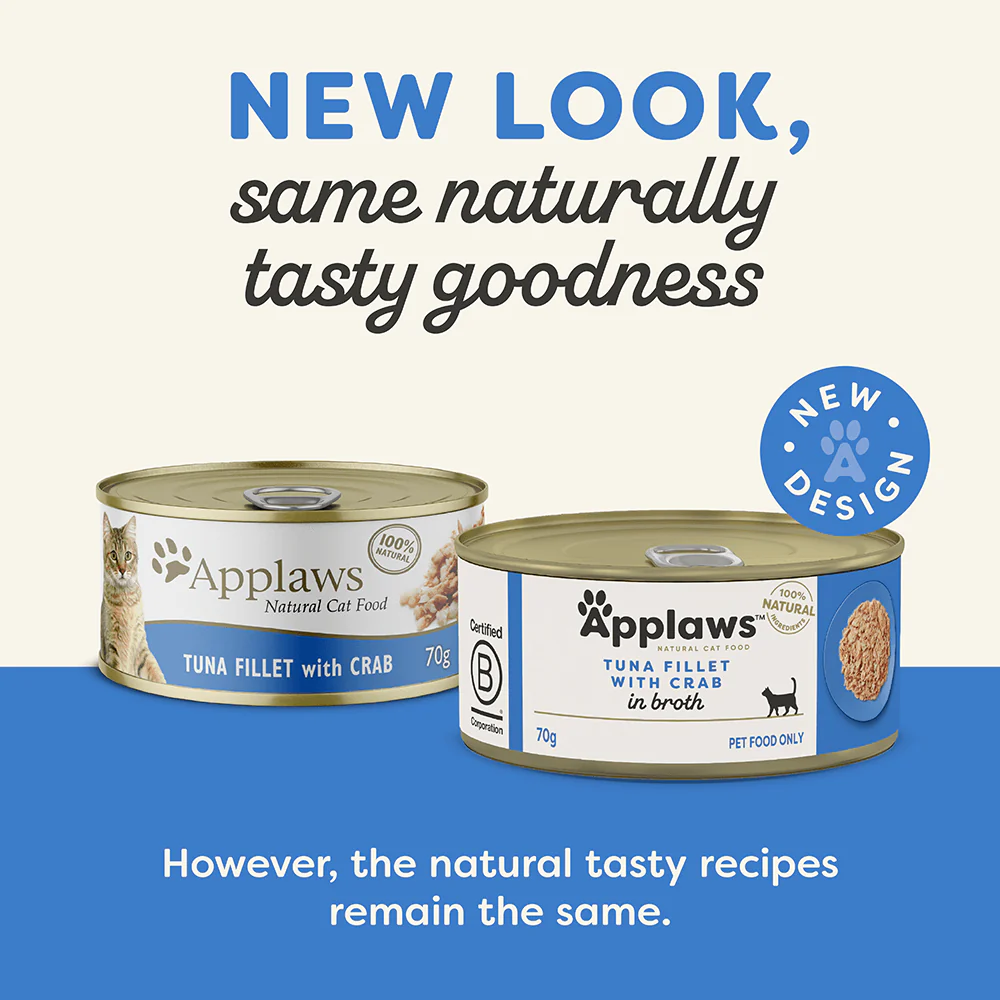 APPLAWS Tuna Fillet With Crab Adult Canned Wet Cat Food - Image 3