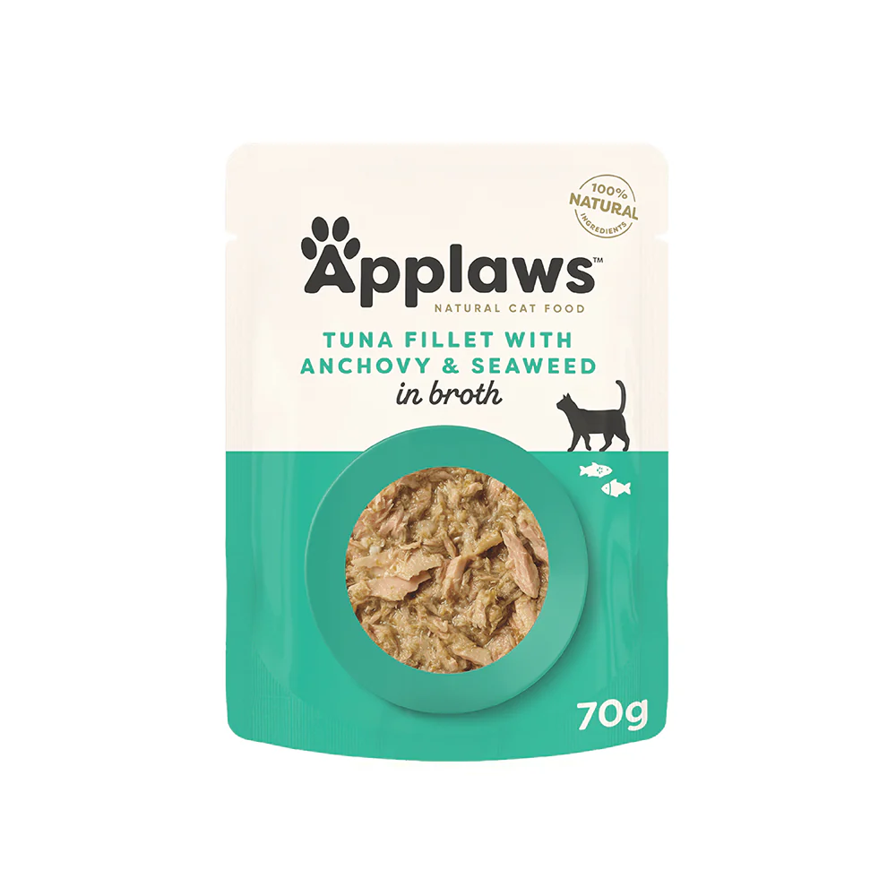 APPLAWS Tuna with Anchovy Wet Cat Food Pouch