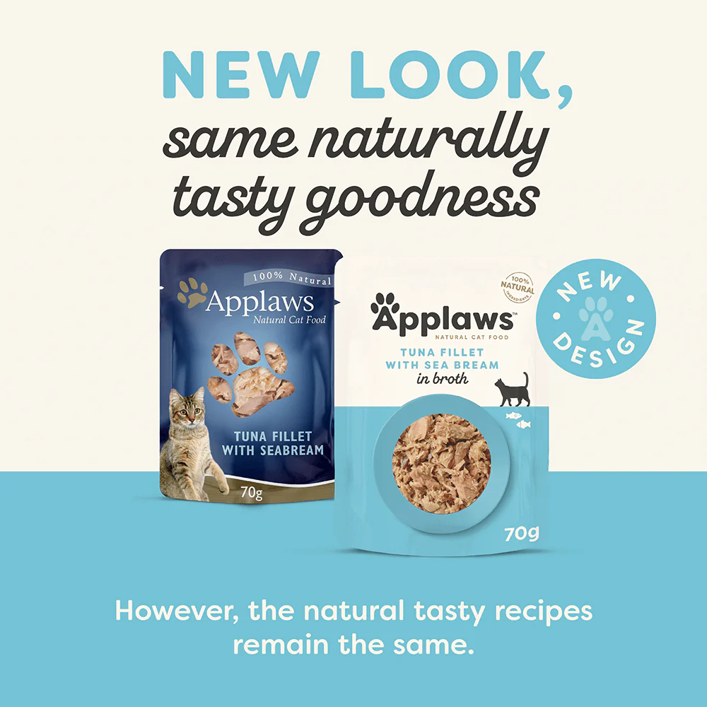 APPLAWS Tuna with Sea Bream Wet Cat Food Pouch - Image 3