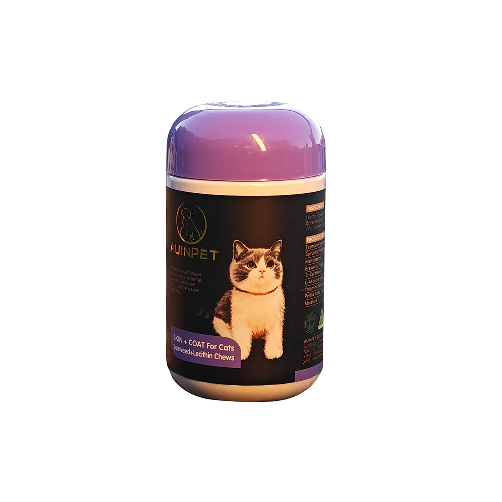 AUINPET Skin + Coat Seaweed & Lecithin For Cats 120g