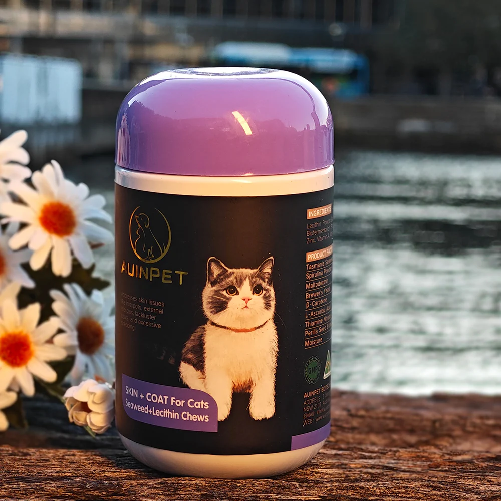 AUINPET Skin + Coat Seaweed & Lecithin For Cats 120g - Image 4