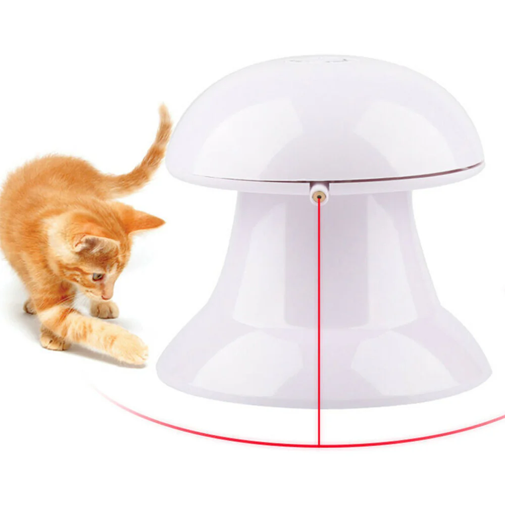 Automatic Laser Feather USB Rechargeable Cat Interactive Toy - Image 3
