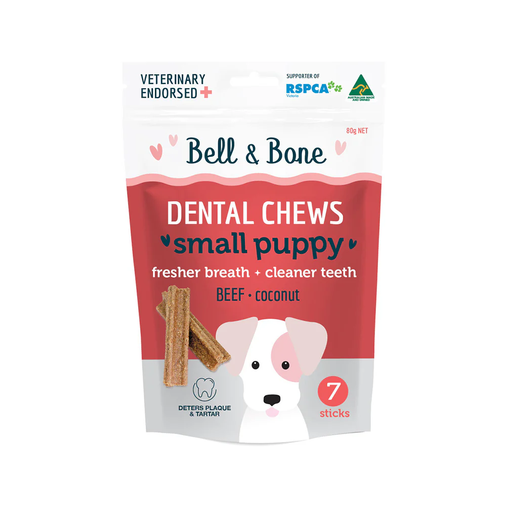 BELL & BONE Dental Chews Beef & Coconut Puppy Treats - Image 3