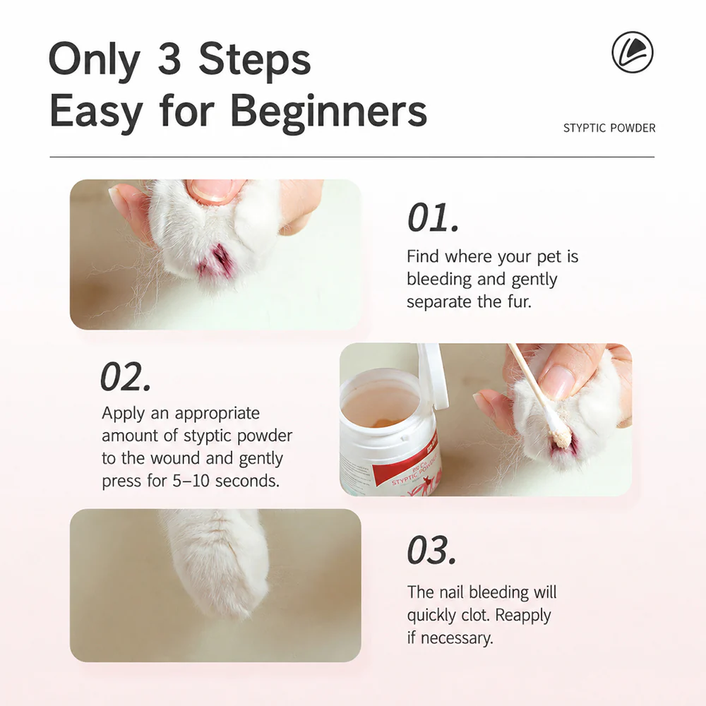 Bioline Pet Styptic Powder 14g for Dogs and Cats - Image 3