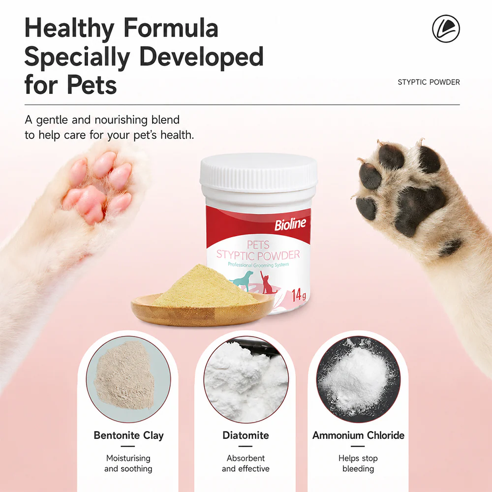 Bioline Pet Styptic Powder 14g for Dogs and Cats - Image 5