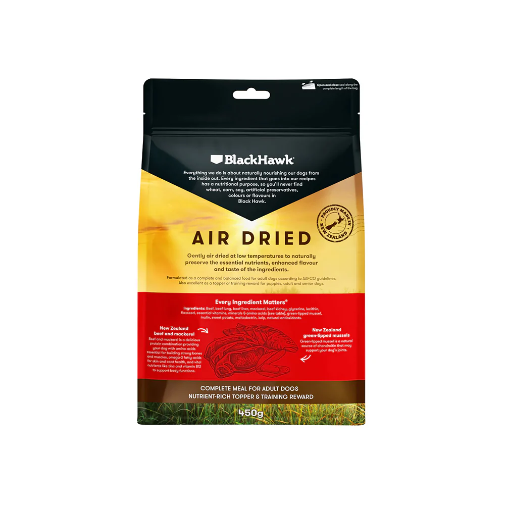 BLACK HAWK Beef & Fish Air Dried Dog Food - Image 5