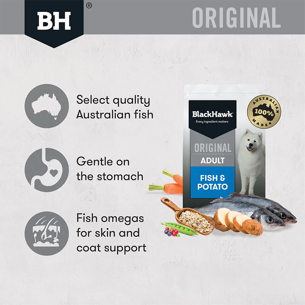 BLACK HAWK Fish And Potato Original Adult Dry Dog Food - Image 3