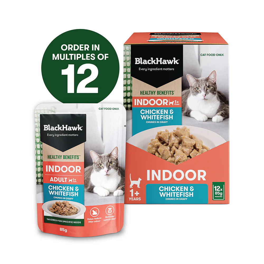 BLACK HAWK Chicken & Whitefish in Gravy Indoor Adult Wet Cat Food - Image 13