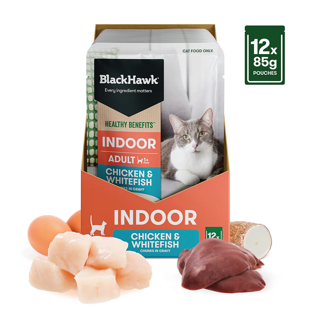 BLACK HAWK Chicken & Whitefish in Gravy Indoor Adult Wet Cat Food - Image 14