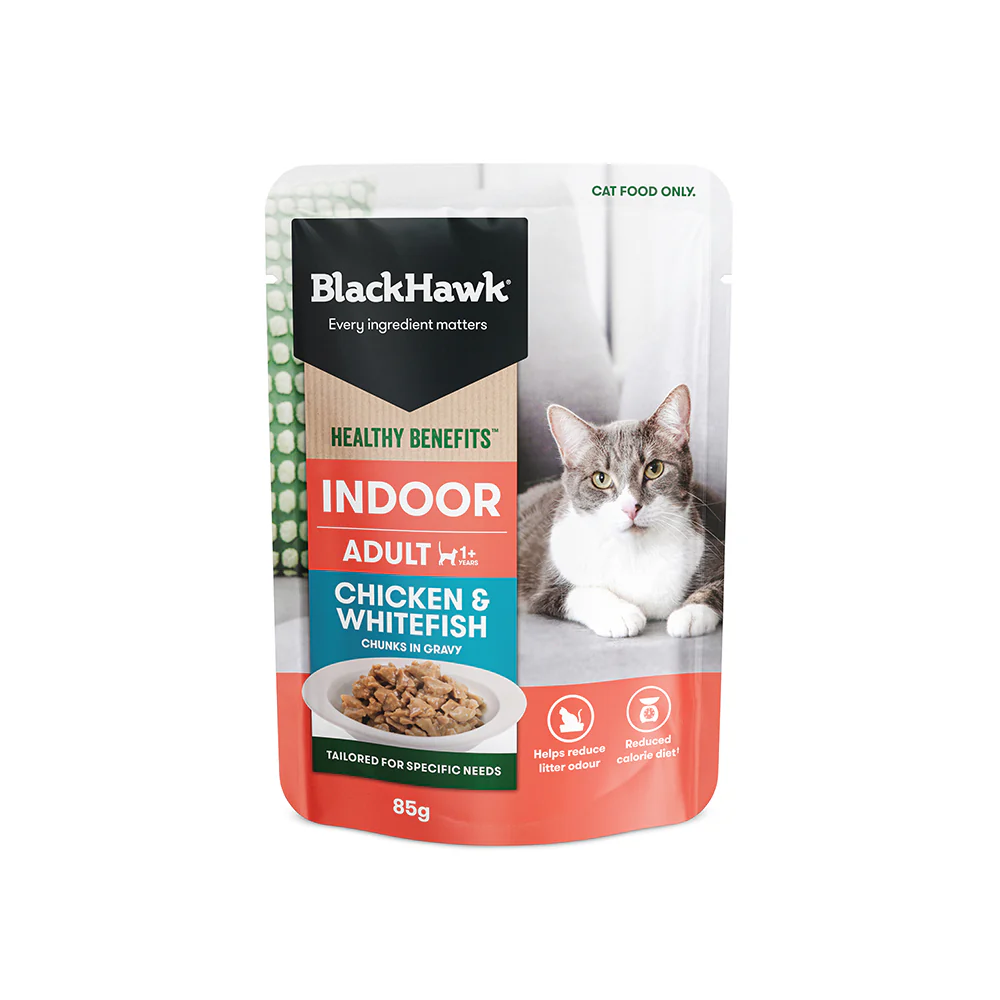 BLACK HAWK Chicken & Whitefish in Gravy Indoor Adult Wet Cat Food - Image 3
