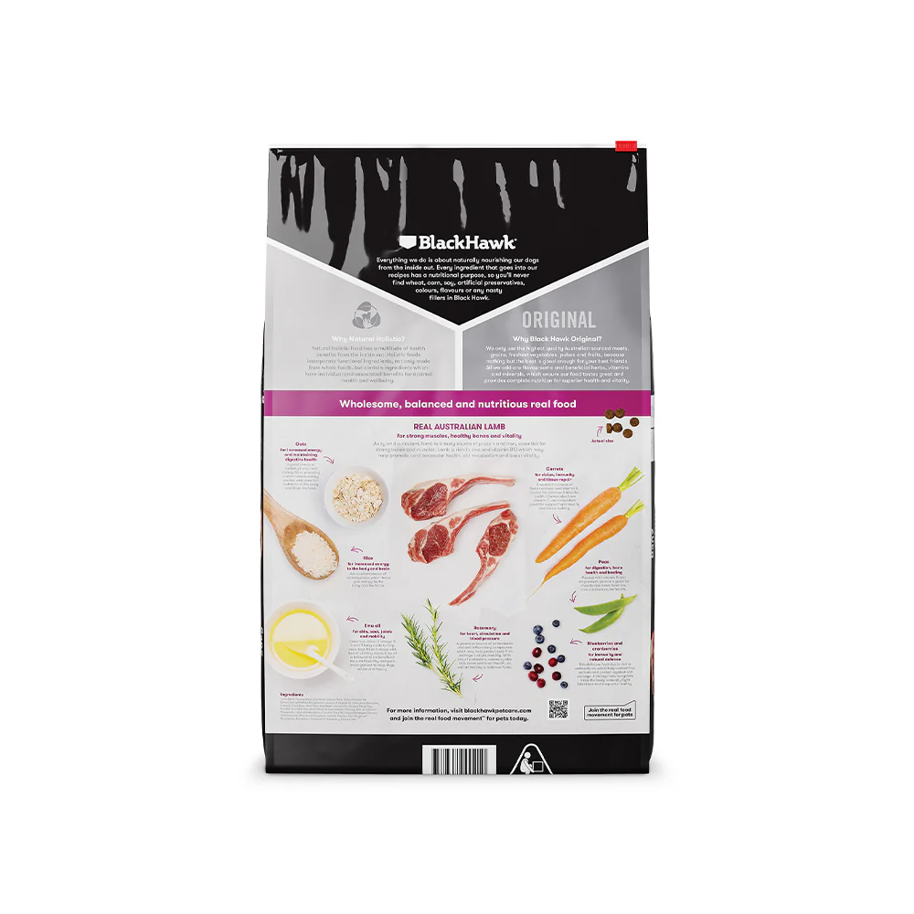 BLACK HAWK Lamb And Rice Original Adult Dry Dog Food - Image 2