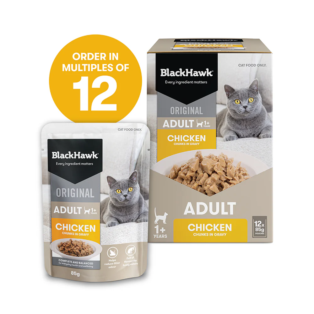 BLACK HAWK Original Chicken in Gravy Adult Wet Cat Food - Image 12
