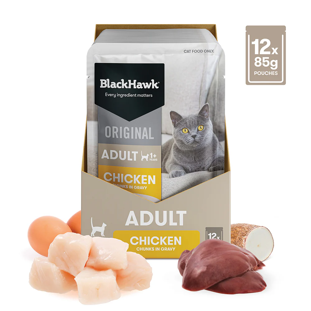 BLACK HAWK Original Chicken in Gravy Adult Wet Cat Food - Image 13