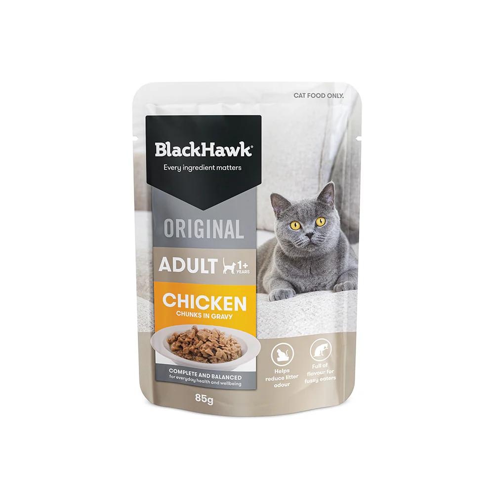 BLACK HAWK Original Chicken in Gravy Adult Wet Cat Food - Image 4