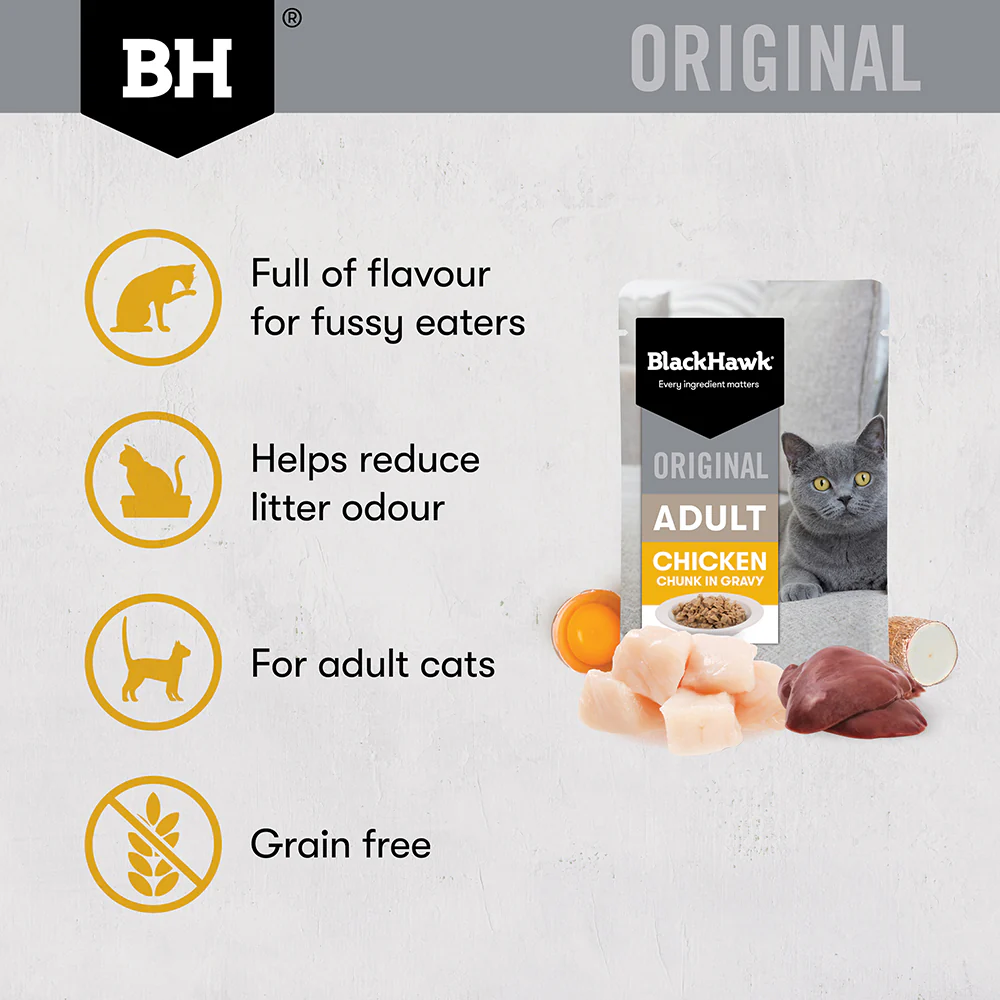 BLACK HAWK Original Chicken in Gravy Adult Wet Cat Food - Image 6