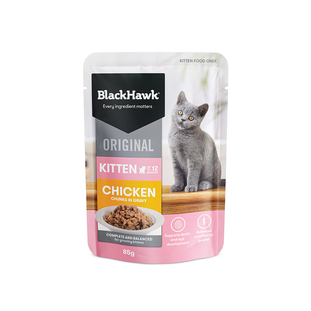BLACK HAWK Original Chicken in Gravy Kitten Wet Cat Food - Image 4
