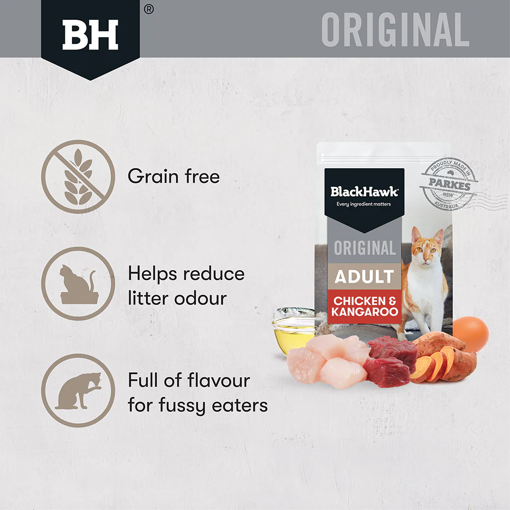 BLACK HAWK Original Chicken & Kangaroo Adult Cat Food - Image 12