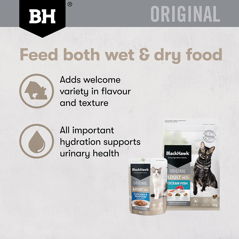BLACK HAWK Original Chicken & Seafood in Gravy Adult Wet Cat Food - Image 4
