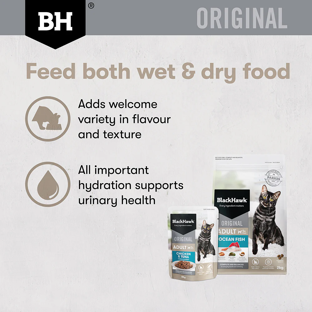 BLACK HAWK Original Chicken & Tuna in Gravy Adult Wet Cat Food - Image 9