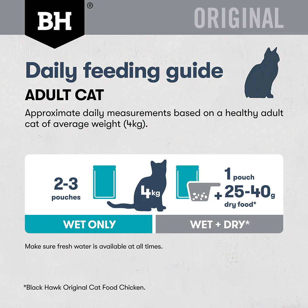 BLACK HAWK Original Chicken & Tuna in Gravy Mature 7+ Wet Cat Food - Image 9