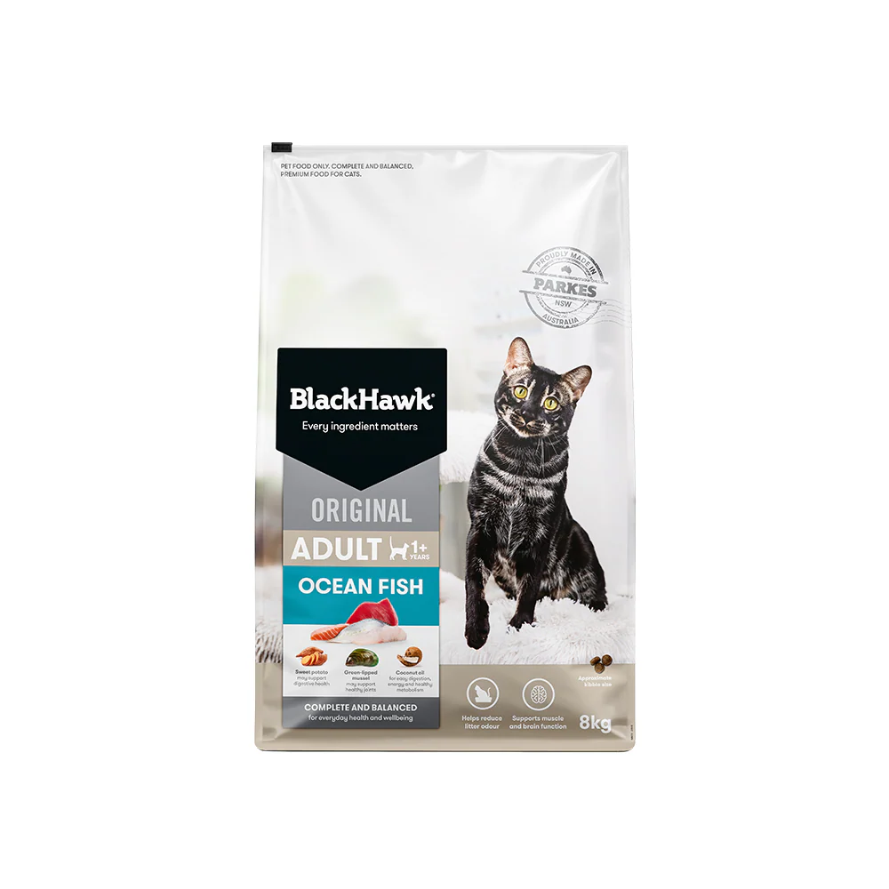 BLACK HAWK Original Ocean Fish Adult Cat Food - Image 3