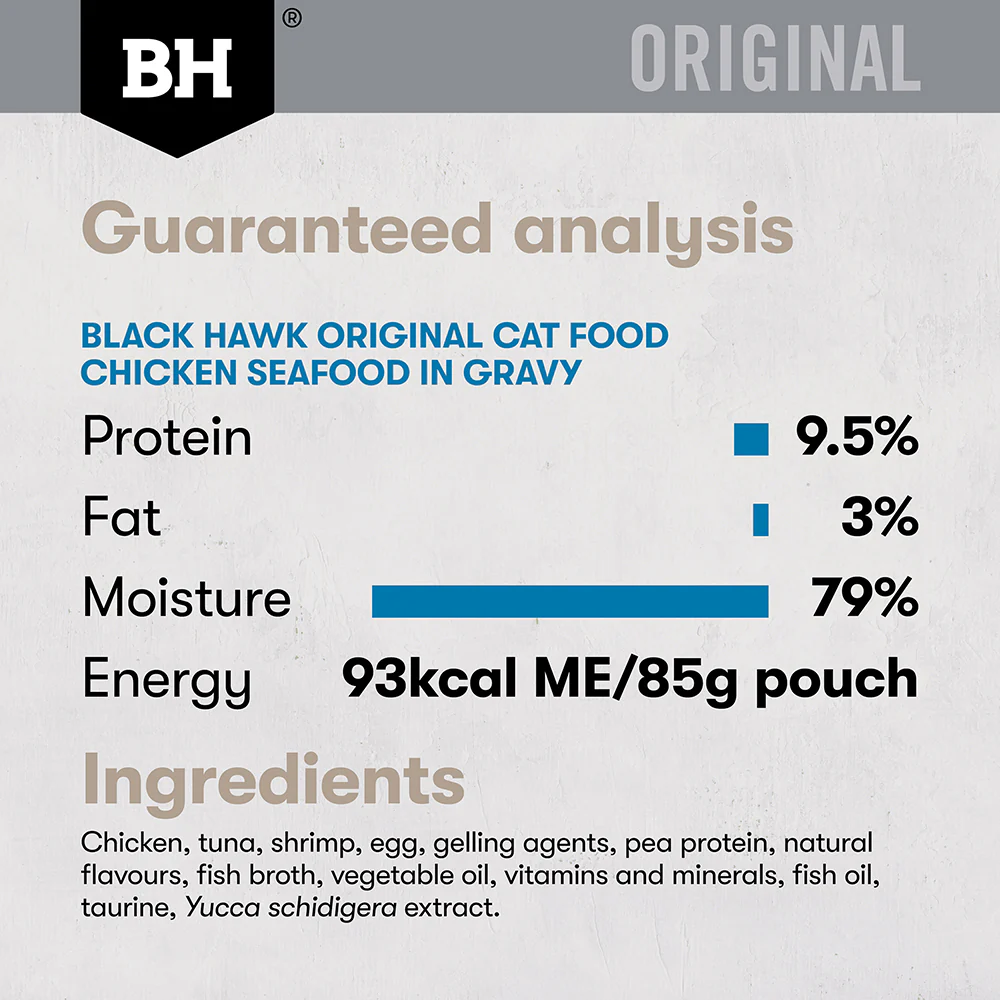 BLACK HAWK Original Variety Pack Adult Wet Cat Food 85g x 12 - Image 10
