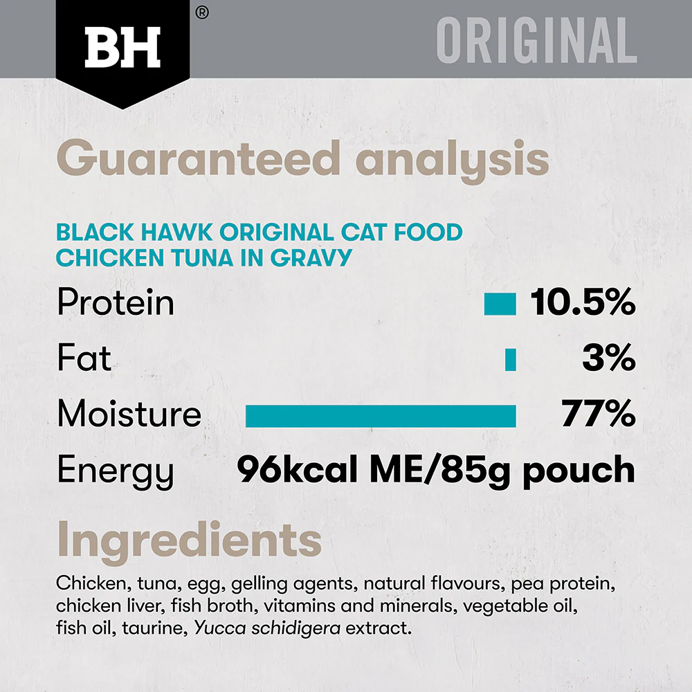 BLACK HAWK Original Variety Pack Adult Wet Cat Food 85g x 12 - Image 9