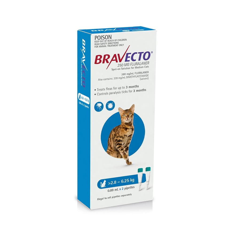 BRAVECTO For Medium Cats 2.8-6.25kg 2 pipettes - Image 3