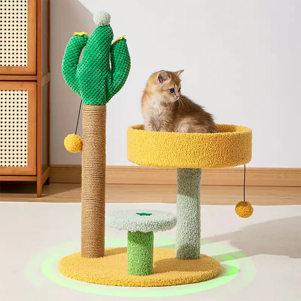 Cactus Cat Tree with Scratching Posts - Image 3