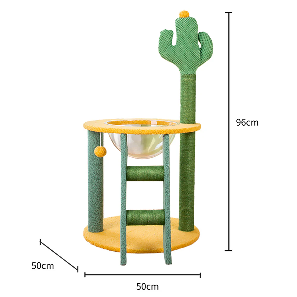 Cactus Cat tree With Space Capsule 96x50x50cm - Image 2