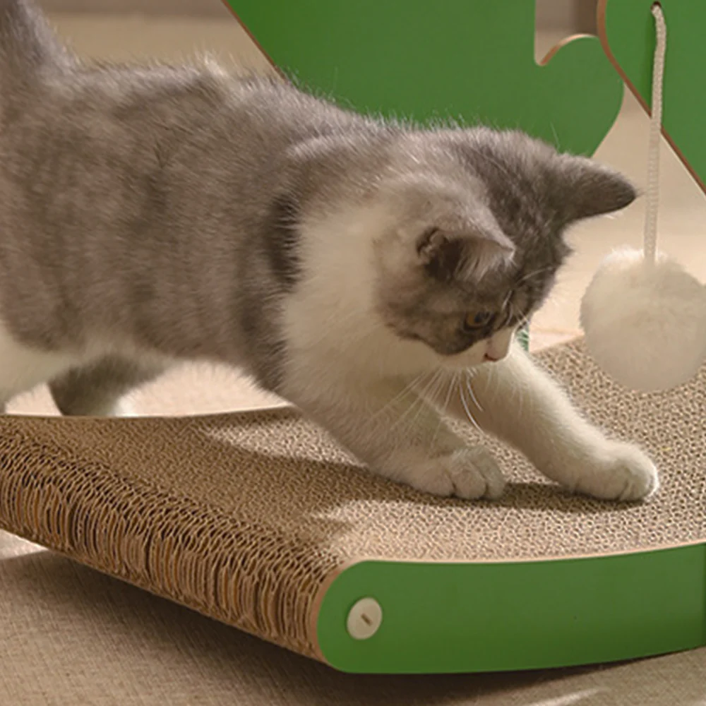 Cactus Corrugated Paper Seesaw Cat Scratcher - Image 5