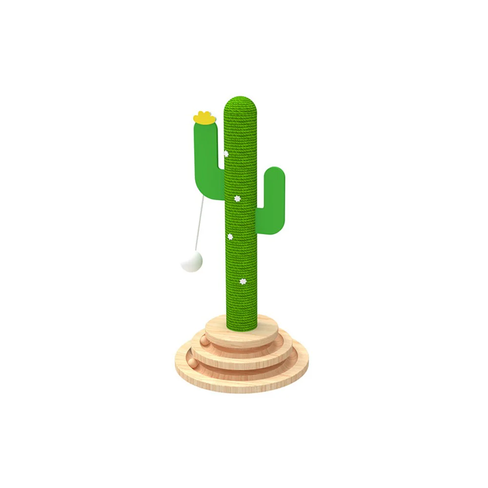 Cactus Solid Wood Cat Tree