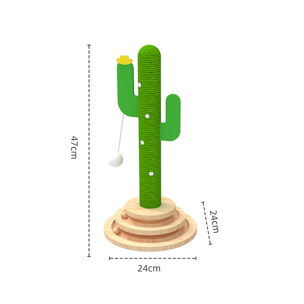 Cactus Solid Wood Cat Tree - Image 3