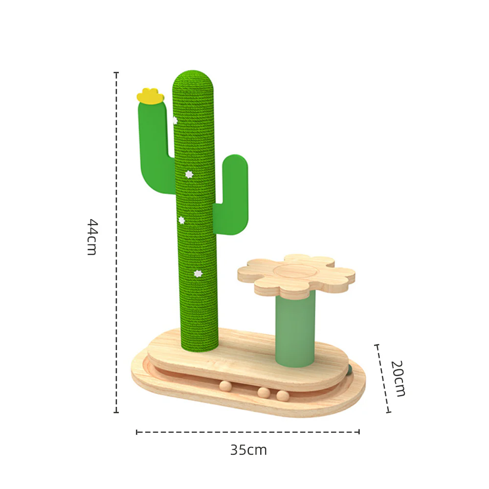 Cactus Solid Wood Cat Tree - Image 4